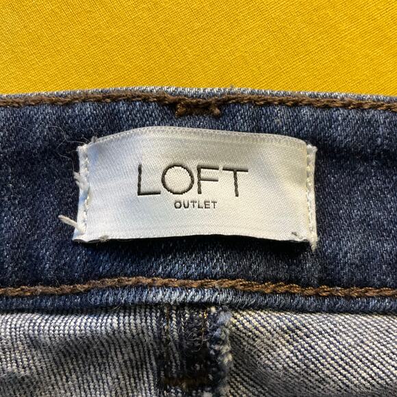 Loft Curvy Skinny Jeans Medium Wash Classic Casual Size 10 - Picture 3 of 9